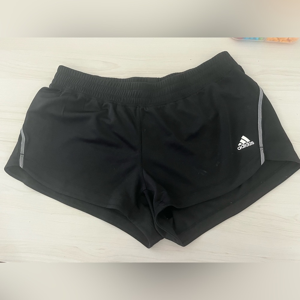 Adidas Black Athletic Shorts Moisture-Wicking Performance